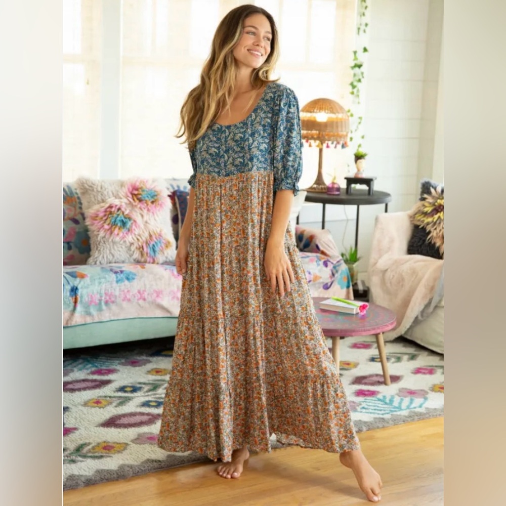 cute long dresses S Blue Long Fall Dresses